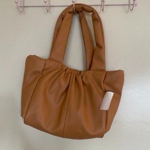 Faux Leather Shoulder Bag